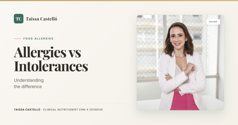 Food Allergies vs Food Intolerances: Understanding the Difference