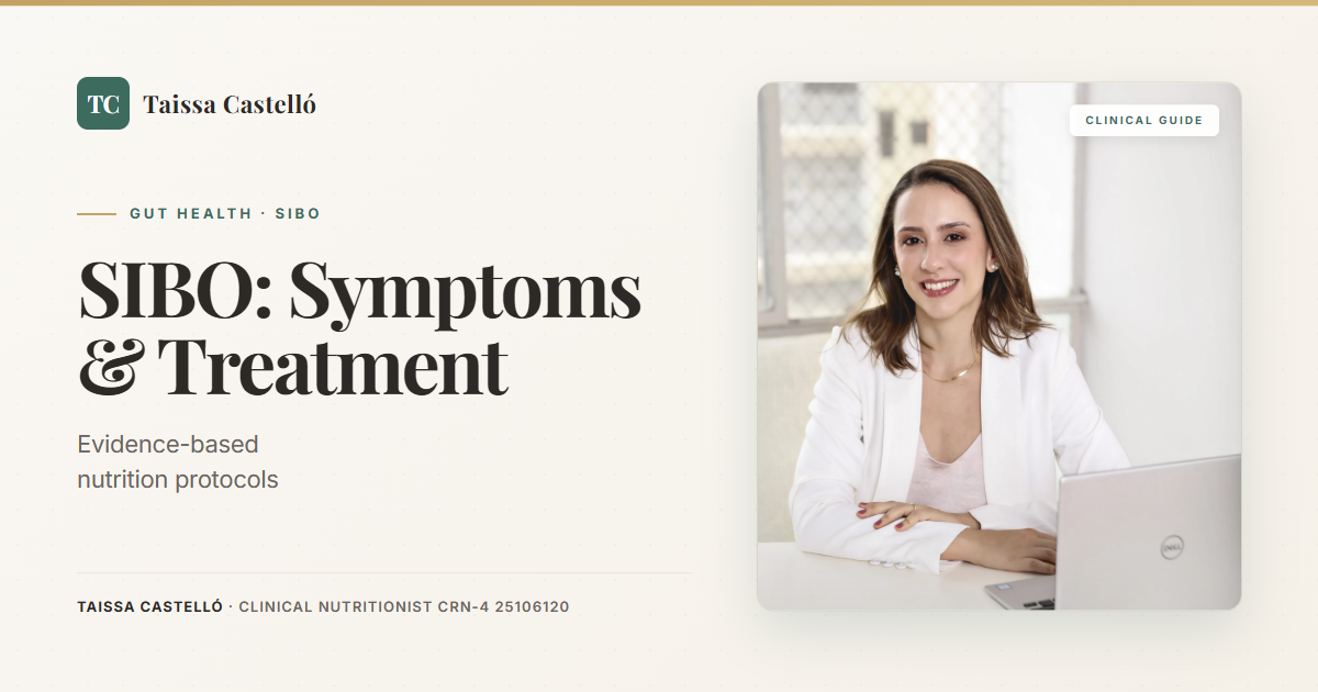 SIBO: What It Is, Symptoms, and How a Nutritionist Can Help