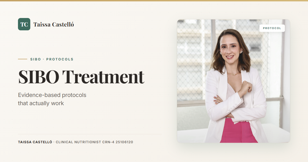 SIBO Treatment: Evidence-Based Nutrition Protocols That Actually Work